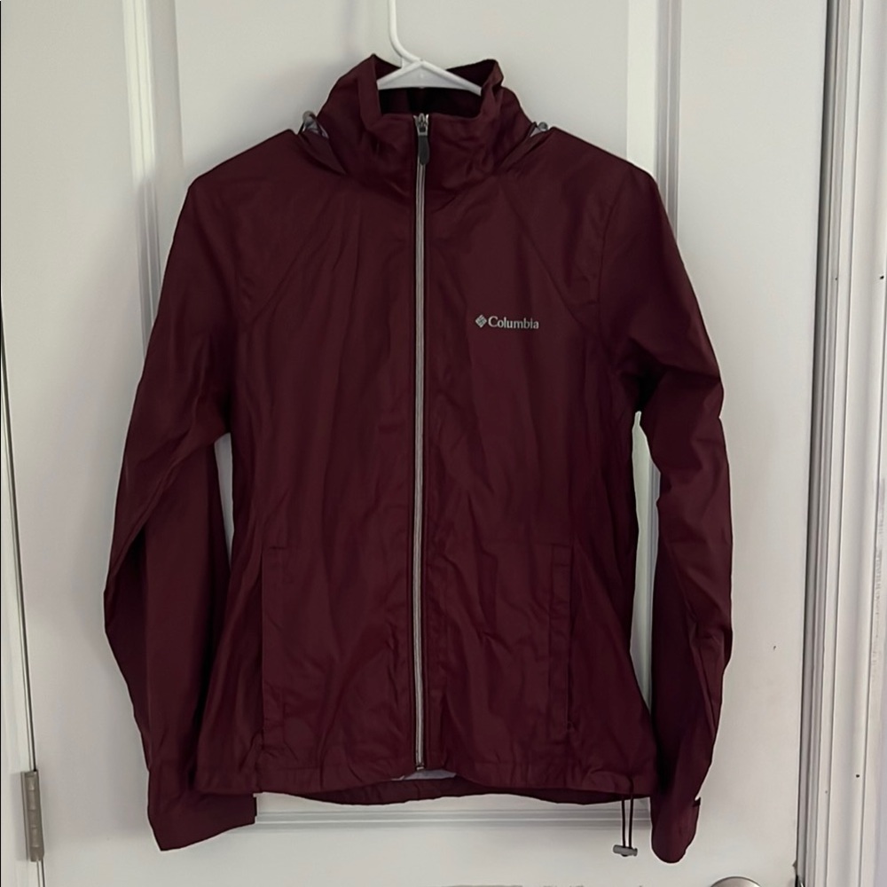 Columbia Women’s Rain Jacket in Burgundy